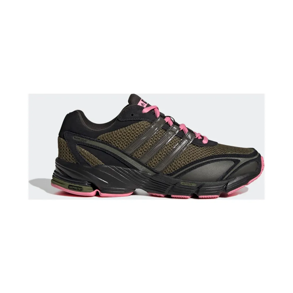 adidas Supernova Cushion 7 Schuh Core Black / Focus Olive / Bliss Pink (GW6863)