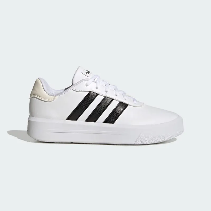 Adidas Court Platform Cloud White / Core Black / Chalk White (HQ4532)