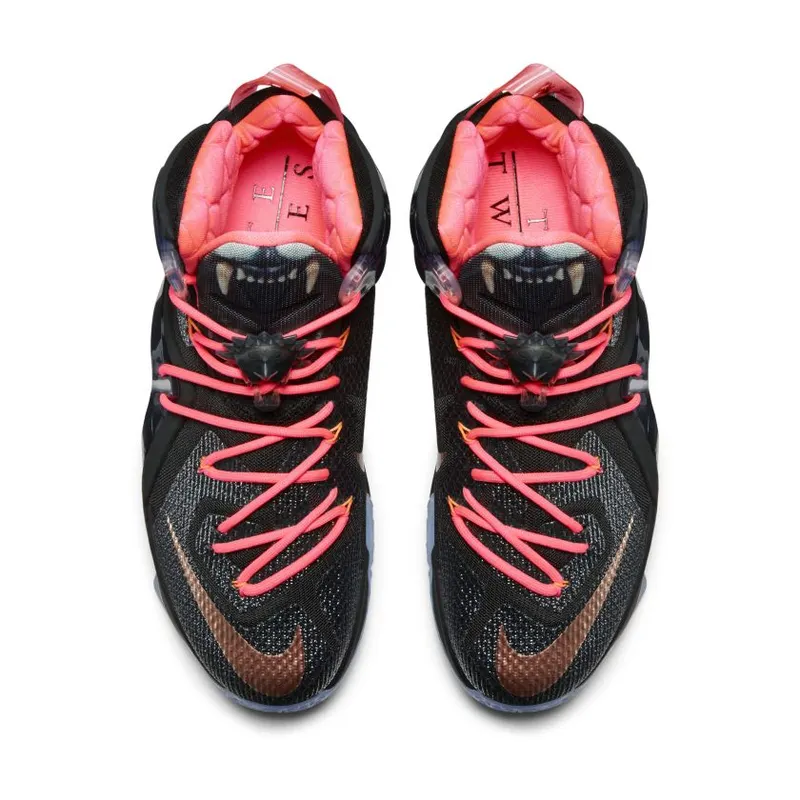 Nike LeBron 12 Elite Rose Gold Black/White/Hot Lava (724559-091)