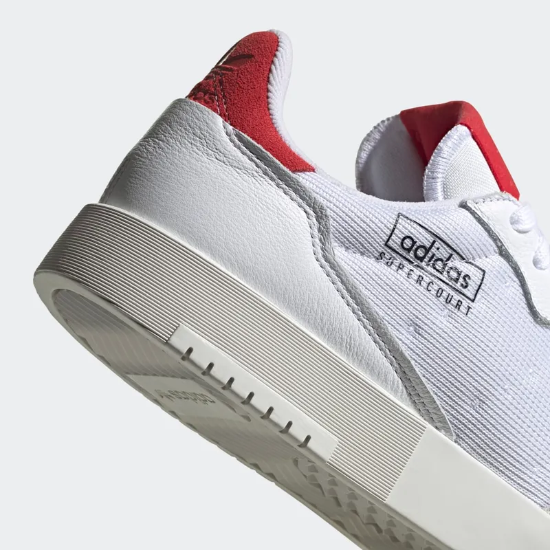 Adidas Supercourt Cloud White / Cloud White / Scarlet (EF5881)