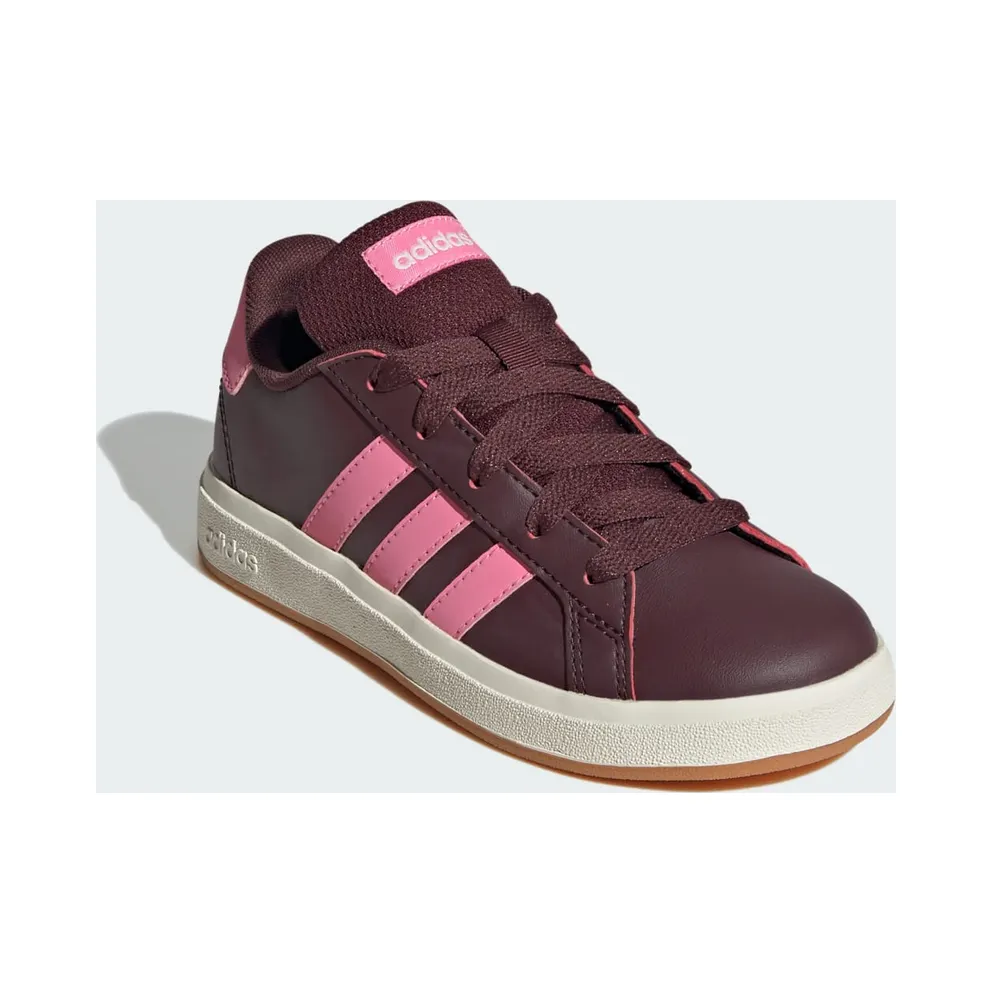 Adidas Grand Court Lifestyle Tennis Lace-Up Aurora Ruby / Bliss Pink / Off White (JR5111)