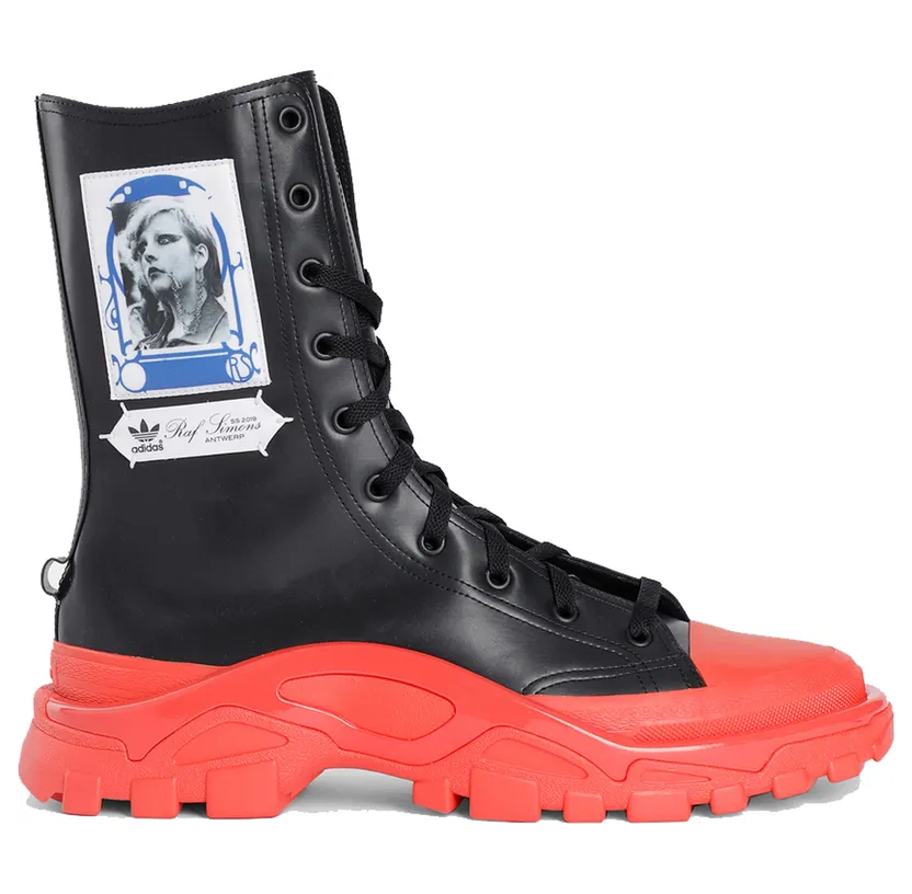 adidas Detroit High Raf Simons Black Red