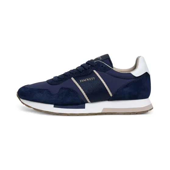 Hackett London Keston Symbol mit Wildledereinsätzen “Blue” (HMS200088)