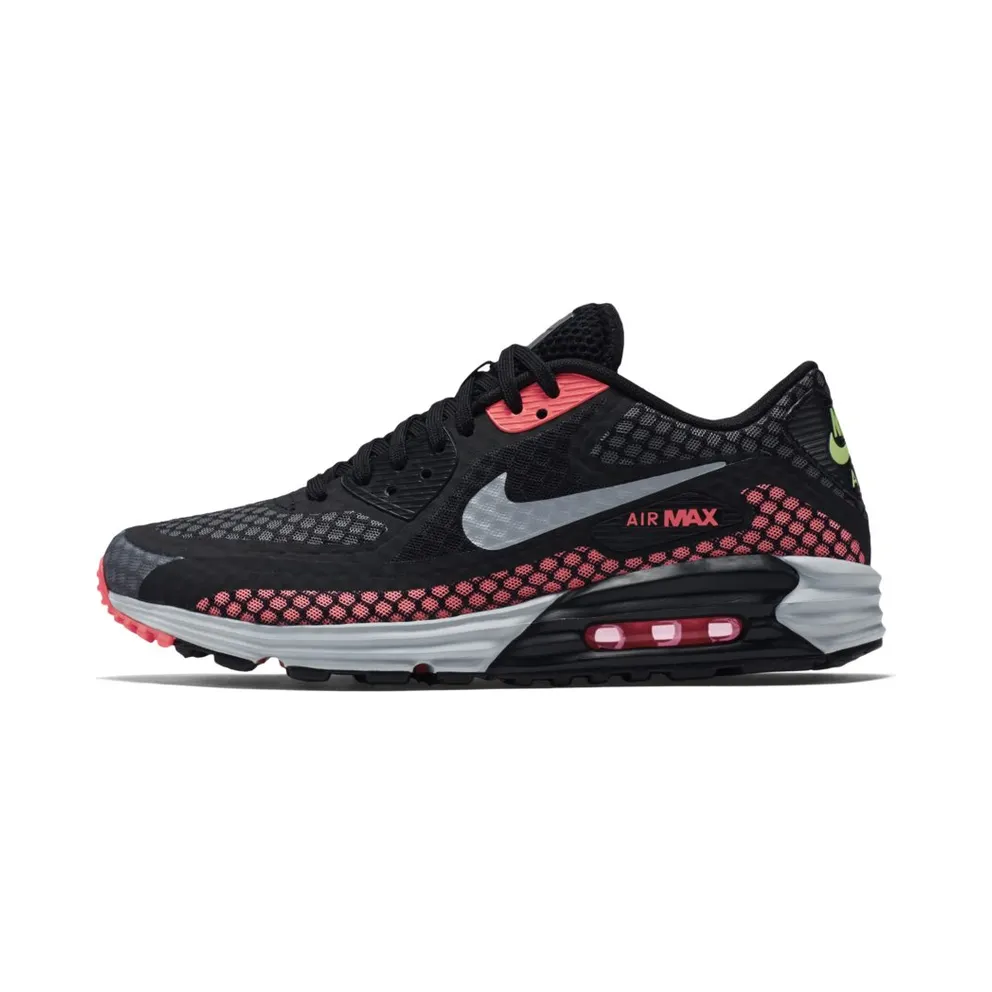 Nike Air Max Lunar 90 Black Silver Hot Lava (724078-002)