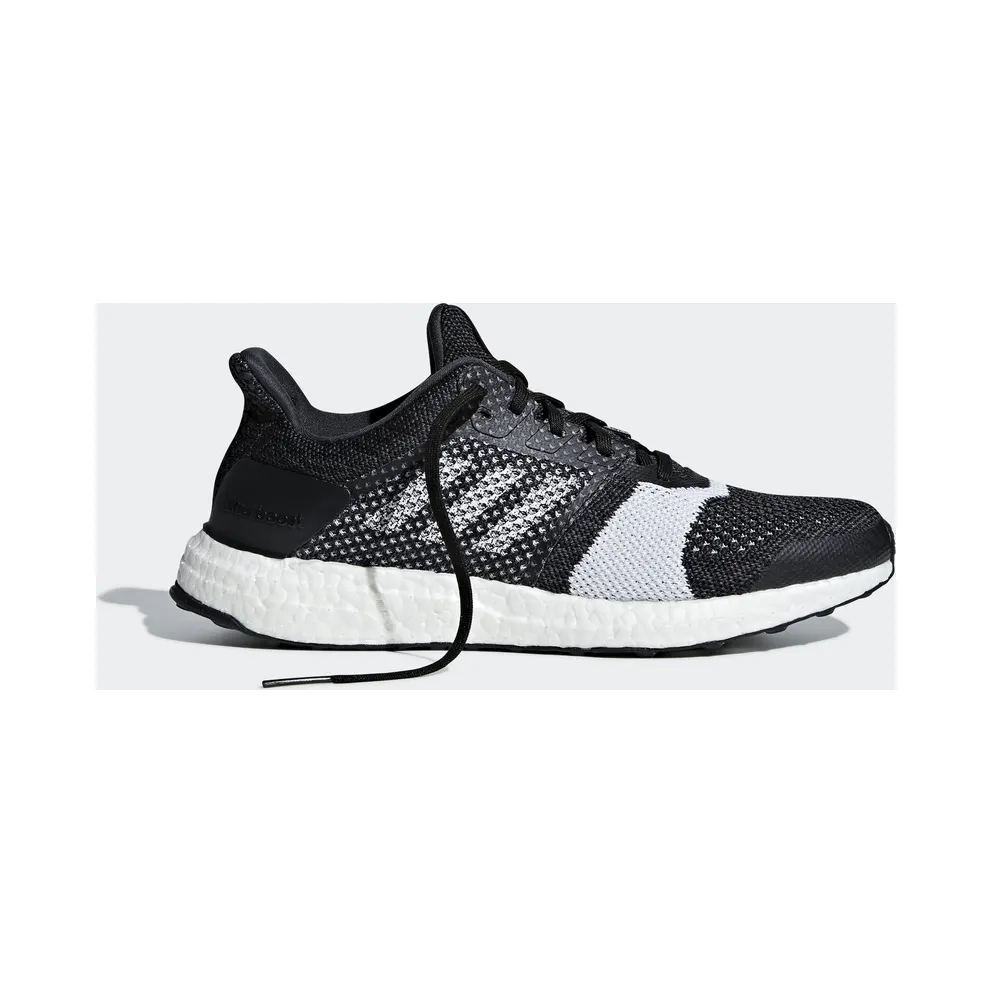 adidas Ultra Boost ST Black White Carbon Core Black/Footwear White/Carbon (B37694)
