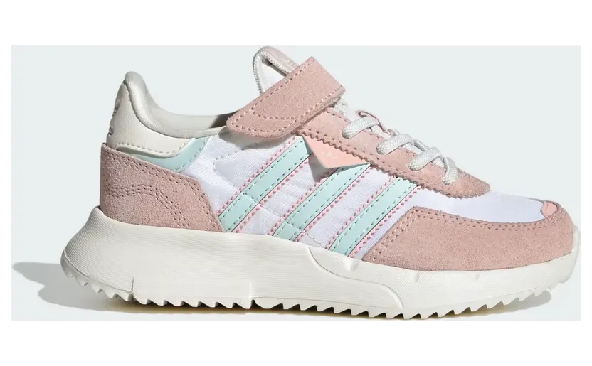 Adidas Retropy F2 Shoes Kids Core White / Halo Mint / Sandy Pink (JR7990)