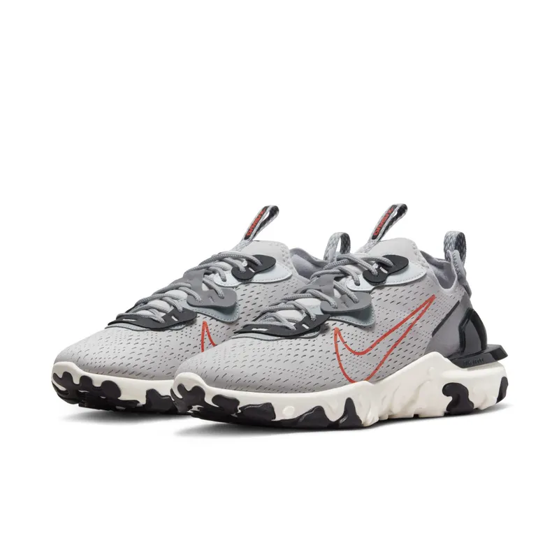 Nike React Visionen for Men Grey – “Grey Fog / Sail / Light Smoke Grey / Team Orange” (DR8611-001)