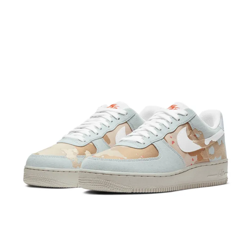 Nike Air Force 1 Low ’07 LX Embroidered Desert Camo Photon Dust/Photon Dust-Team Orange (DD1175-001)