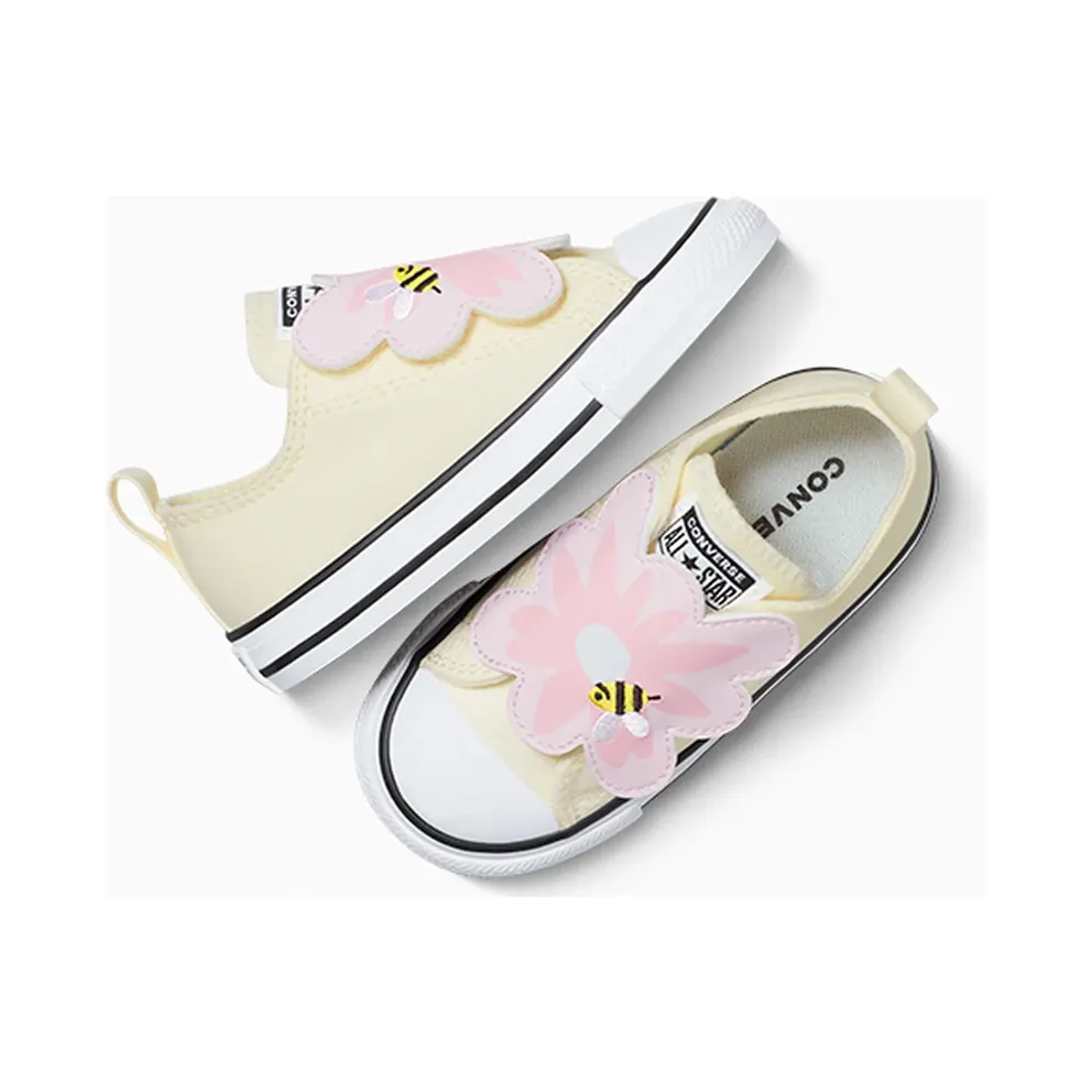 Converse Chuck Taylor All Star One Strap Embroidered Floral Easy On Egret/Lt Jellyfish Jitter (A13452C)