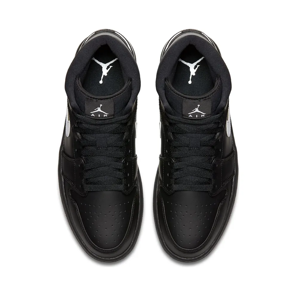 Jordan 1 Mid Black White (2018) Black/White-Black (554724-049)