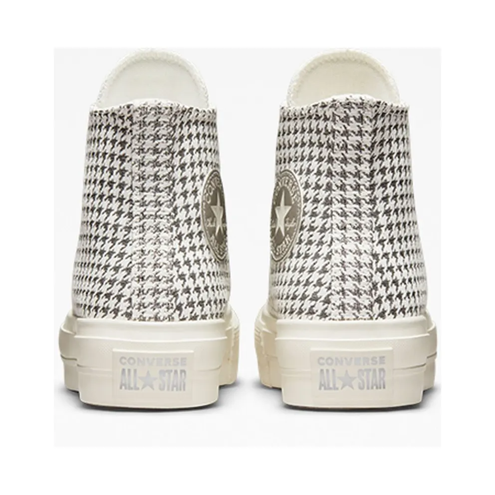 Converse Chuck Taylor All Star Lift Platform Houndstooth Shine Egret/pure Silver/egret (A04276C)