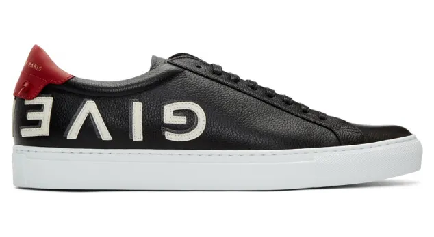 Givenchy Black Reverse Logo Urban Street Sneakers (BH001DH05Y)