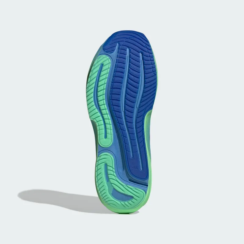 Adidas SUPERNOVA SOLUTION 3 Running Shoes Lucky Blue / Silver Metallic / Lime Burst (JR7399)