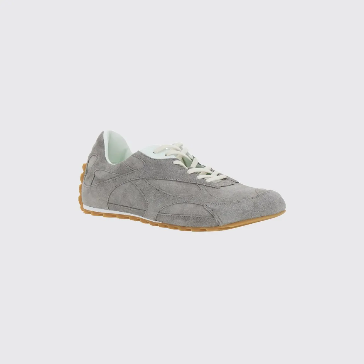 Bottega Veneta Orbit Flash Suede Calfskin Trainers Grey (867926V3MS01596)