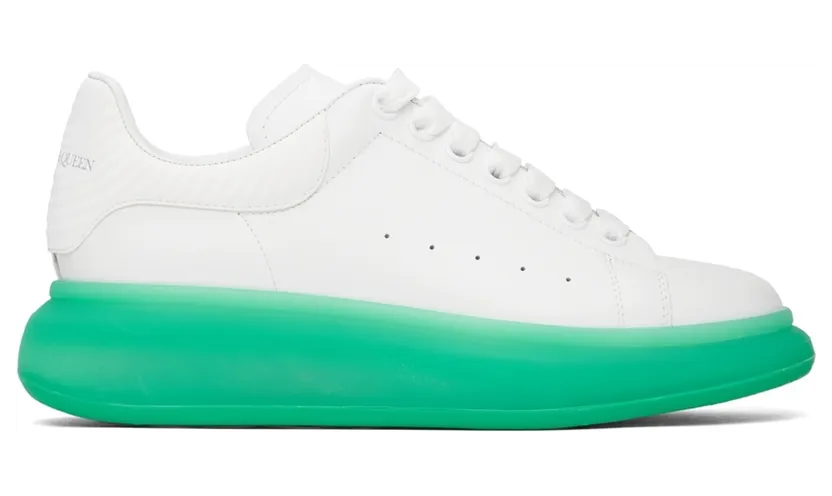Alexander McQueen Black & Green Oversized Sneakers (682397WIB94)
