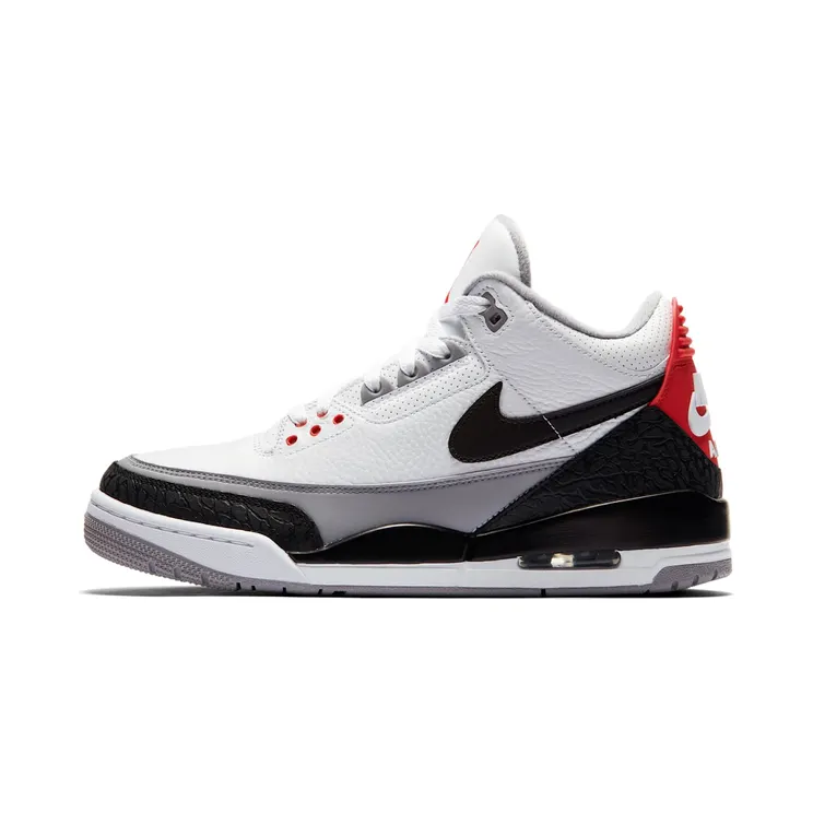 Air Jordan Nike AJ III 3 Retro NRG Tinker Hatfield “White / Fire Red / Cement Grey / Black” (AQ3835-160)