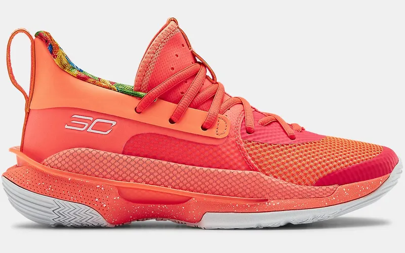 Under Armour Curry 7 Sour Patch Kids Peach (GS) Beta/Peach Plasma (3022113-603)