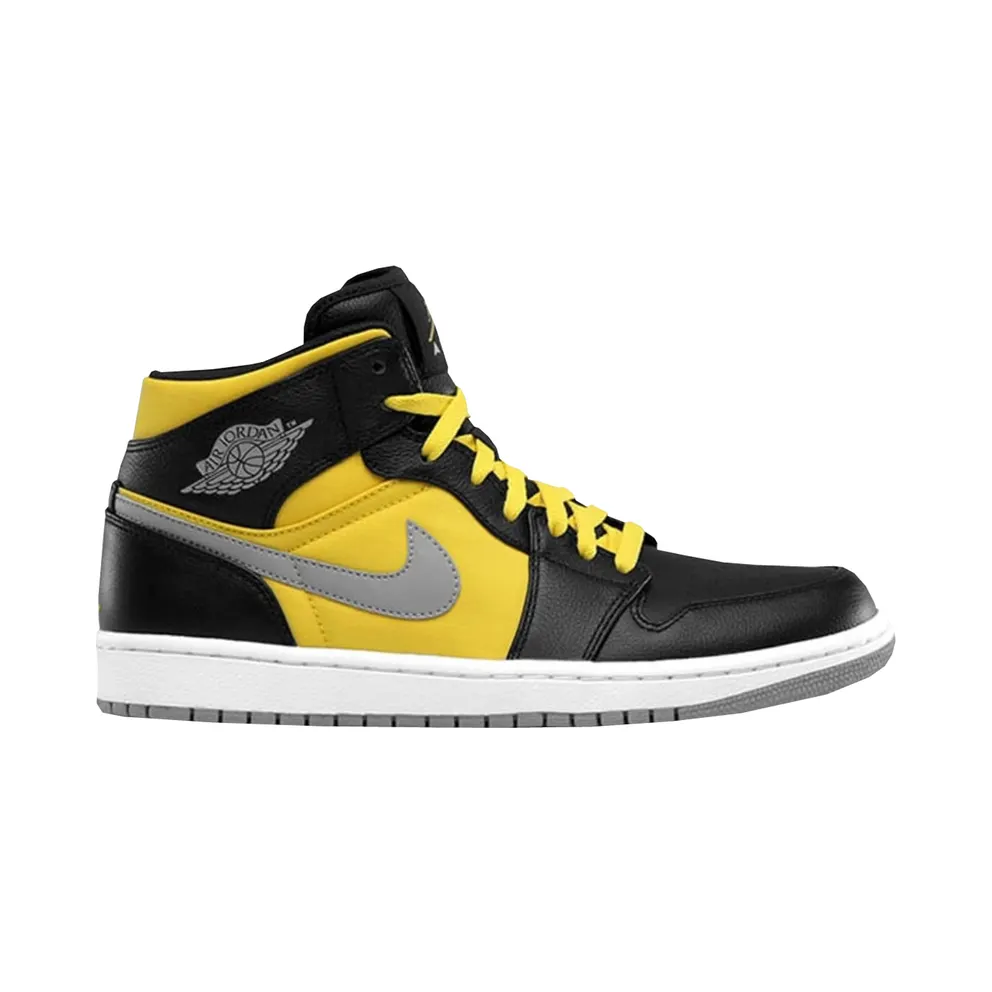 Jordan 1 Phat Mid Black Speed Yellow (364770-050)