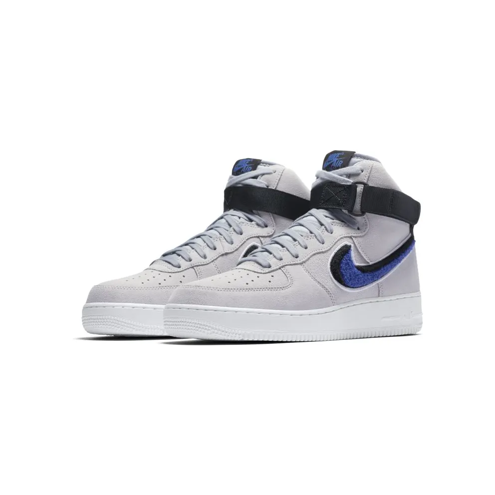Nike Air Force 1 High Chenille Swoosh Wolf Grey Wolf Grey/Game Royal-Black-White (806403-015)