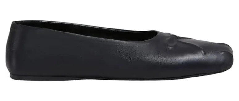 Marni Nappa Leather Seamless Little Bow Ballet Black (BAMS004700 P3628 00N99)