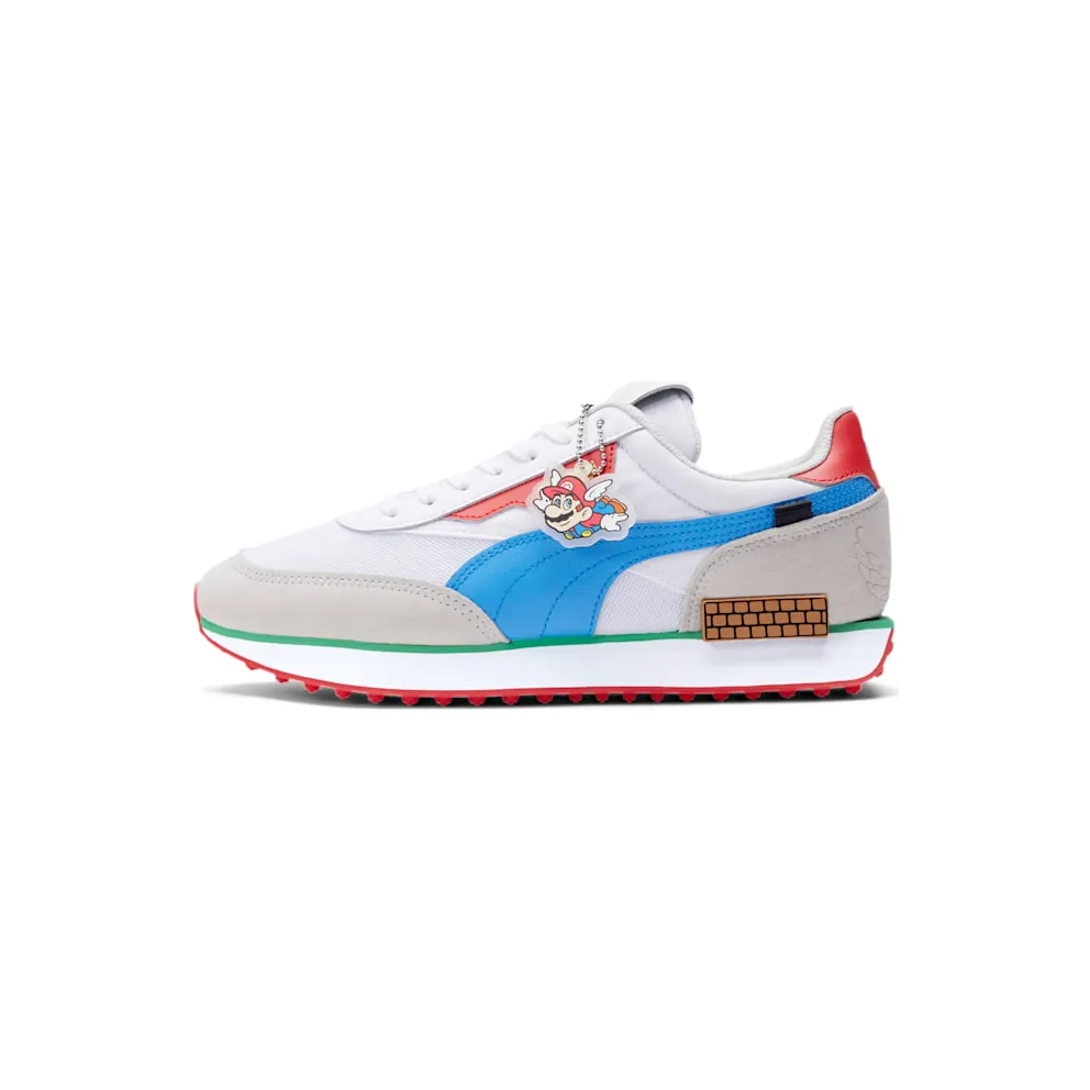 Puma Future Rider Super Mario 64 Puma White/Energy Turquoise (380196-01)