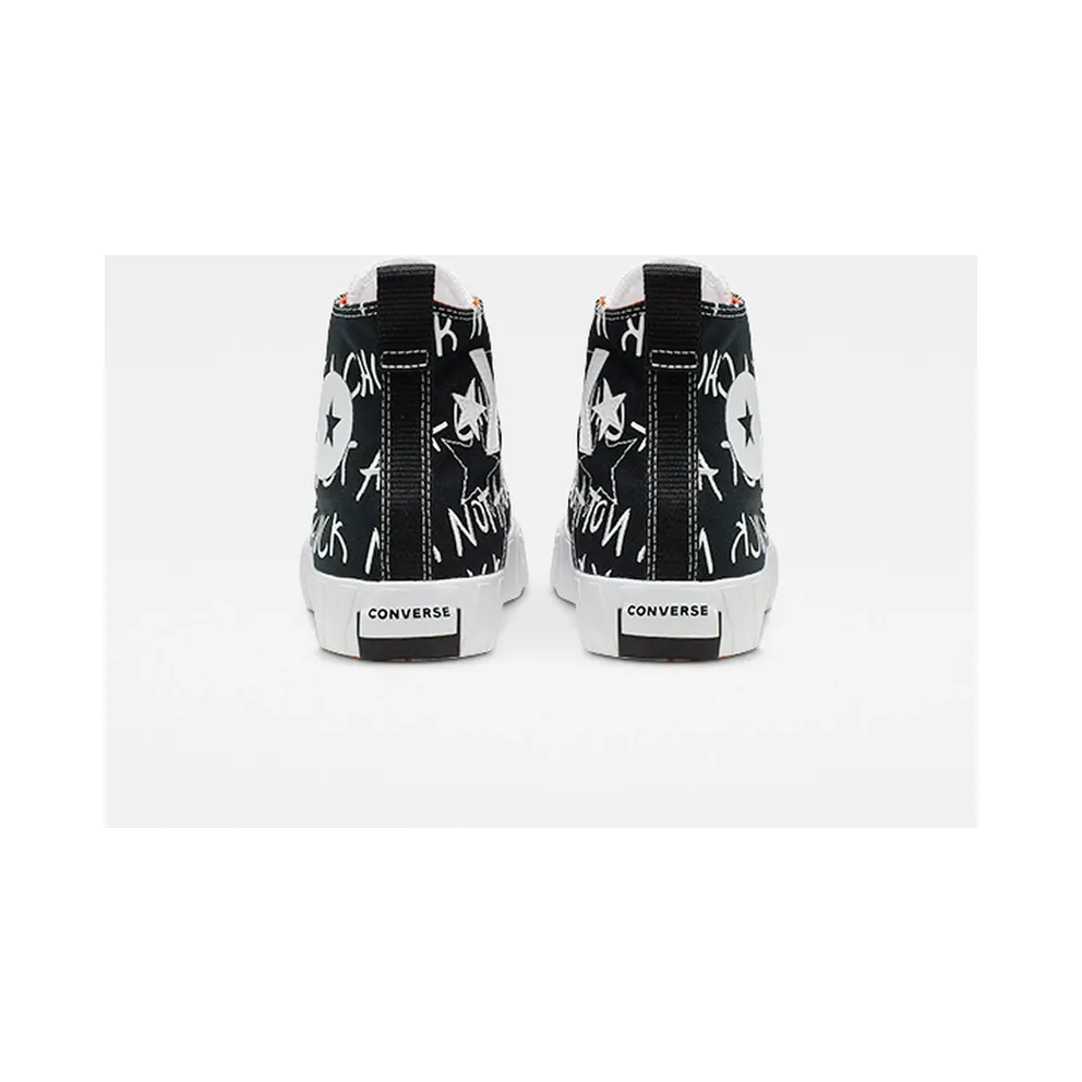 Converse Chuck Taylor All-Star 70s Hi Unt1tl3d “Not a Chuck” Black Black/White-Bold Mandarin (166502C)