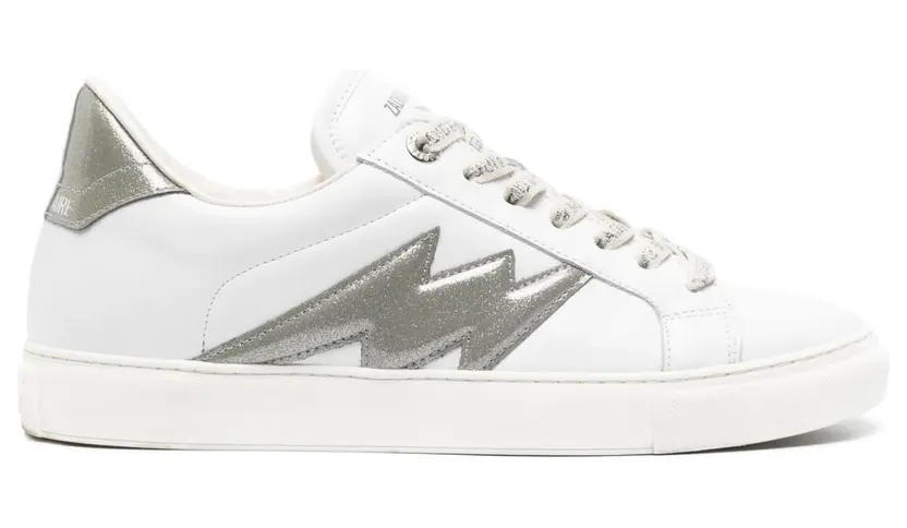 Zadig&Voltaire ZV1747 La Flash leren sneakers – Wit (SWSN00452)
