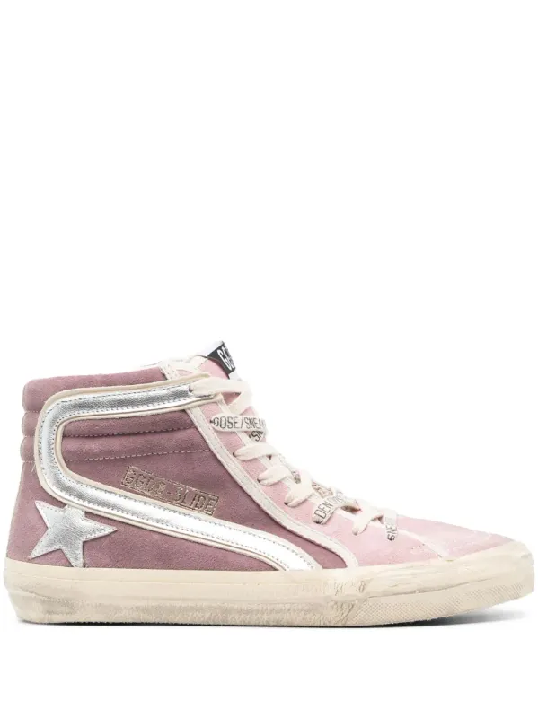 Golden Goose Slide high-top sneakers – Pink (GWF00115F00471045406)