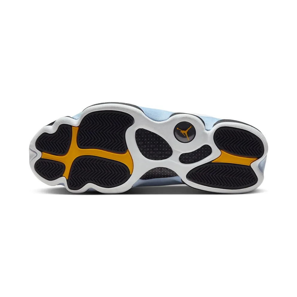 Air Jordan 13 Retro White/Blue Grey/Black/Yellow Ochre (414571-170)