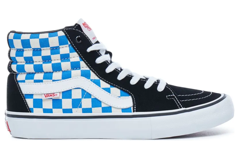 VANS Checkerboard Sh8-hi Pro Schoenen (Zwart)