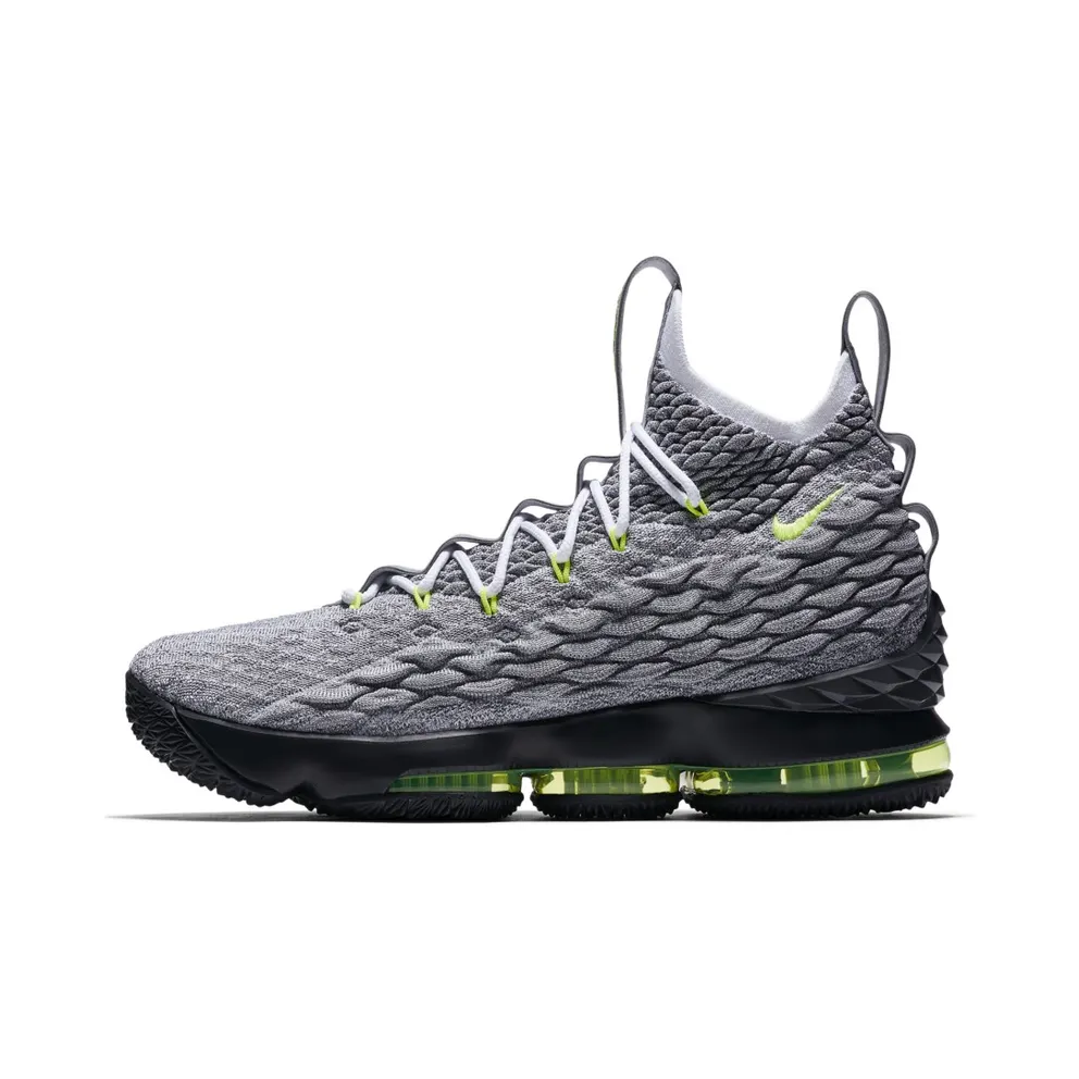 Nike LeBron 15 Air Max 95 Cool Grey/Neon Yellow (AR4831-001)