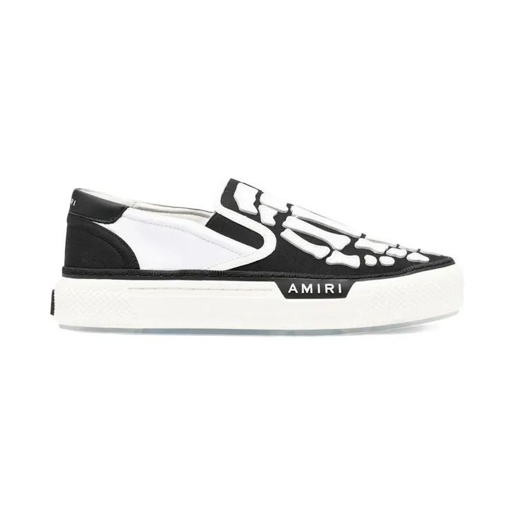 AMIRI Skel Top Slip-On Black White (PF23MFS021-111)