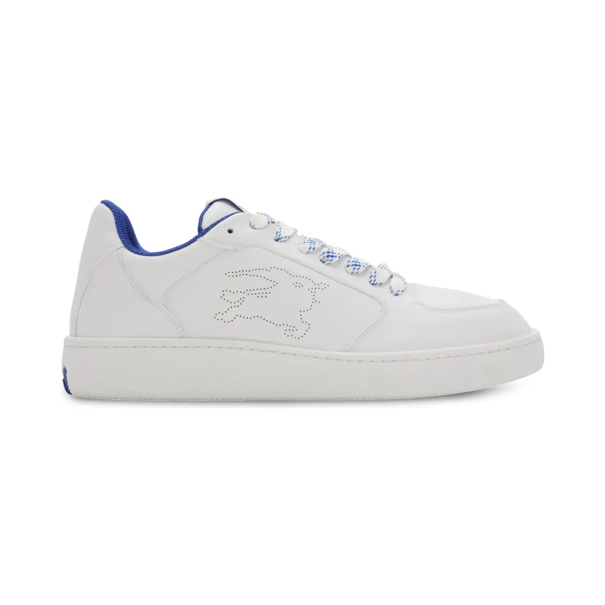 Burberry Leather EKD Logo Low-Top Sneakers White Blue (8095424)