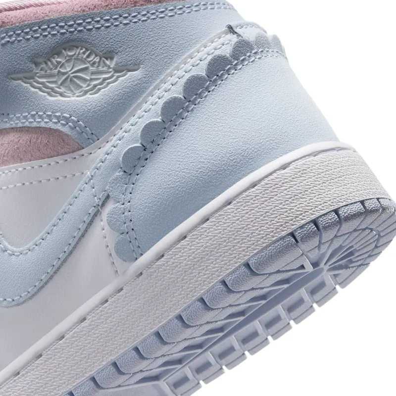 Air Jordan One Mid Half Blue / Pale Ivory / White (IB7057-403)