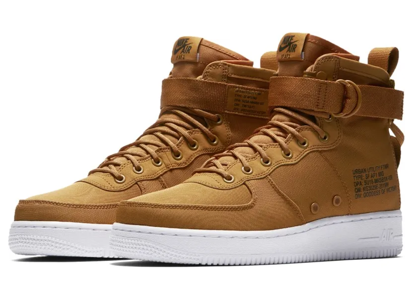 Nike SF Air Force 1 Mid Desert Ochre