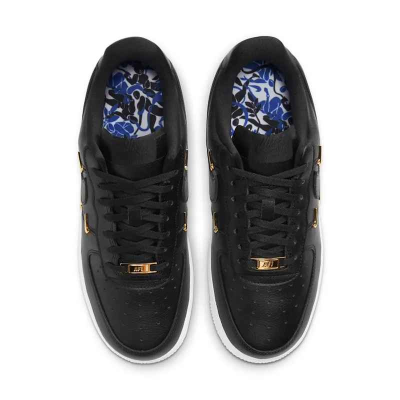 Nike Air Force 1 LX Black (W) Black/Metallic Gold-Hyper Royal-Black (CT1990-001)
