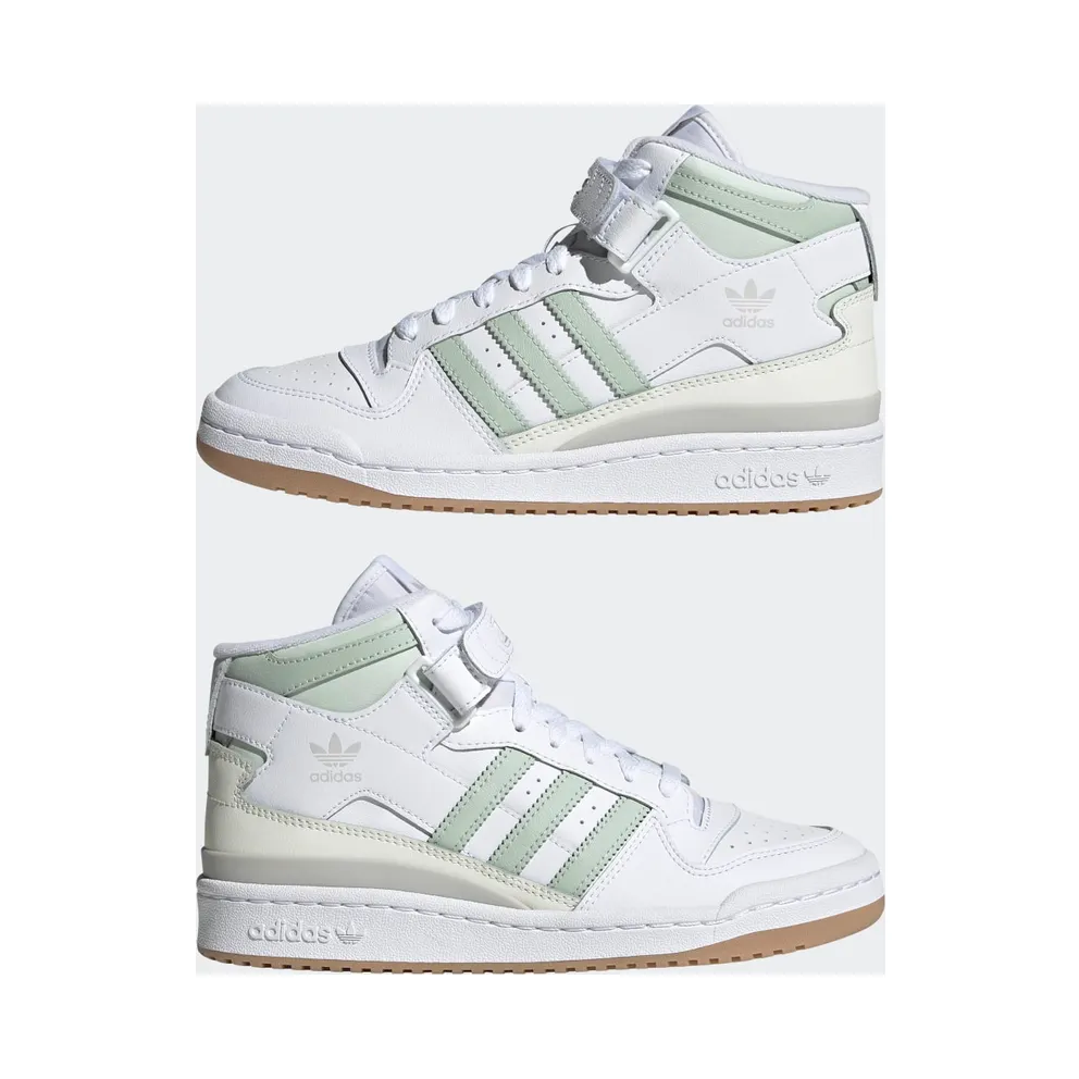 Adidas Forum Mid Cloud White / Linen Green / Gum (GX4578)