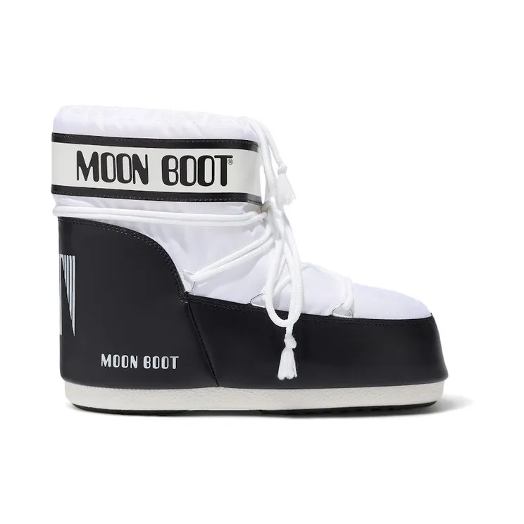 Moon Boot Icon Nylon Low Boot White Black (80D1409340-A001)