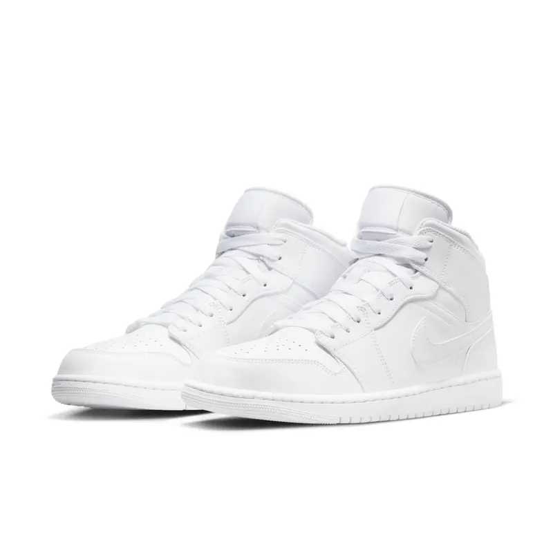 Air Jordan 1 Mid White (554724-136)