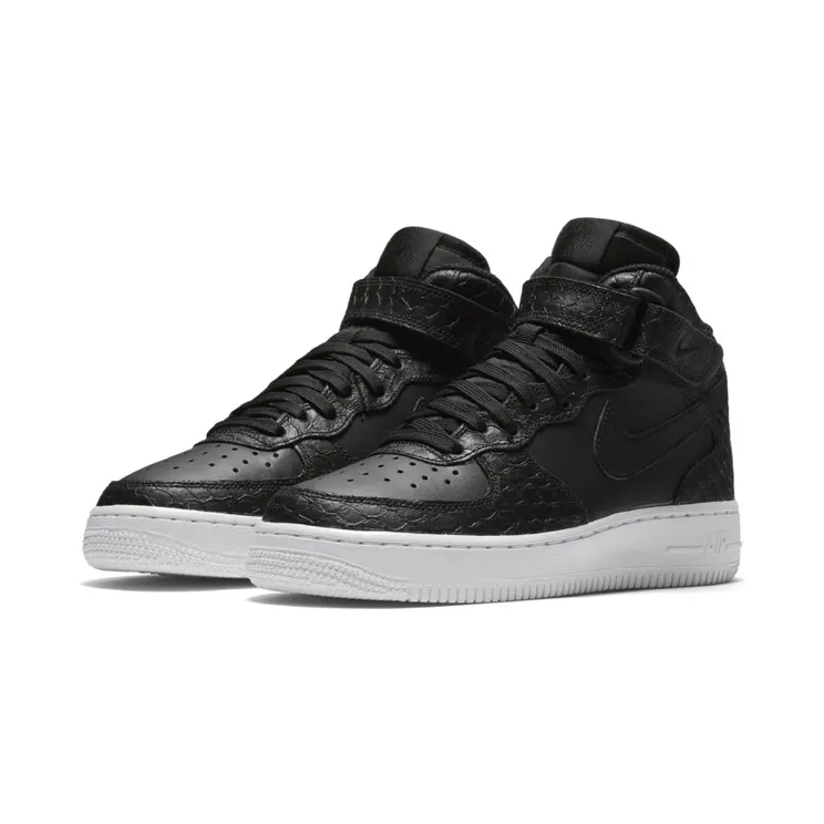 Nike Air Force 1 Mid Black Snake (GS)