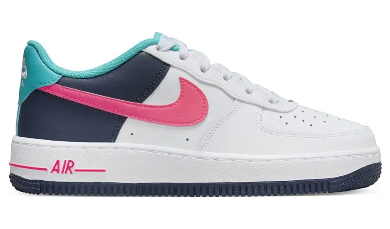 Nike Air Force 1 Low White Thunder Blue Dusty Cactus Racer Pink (HF4793-100)