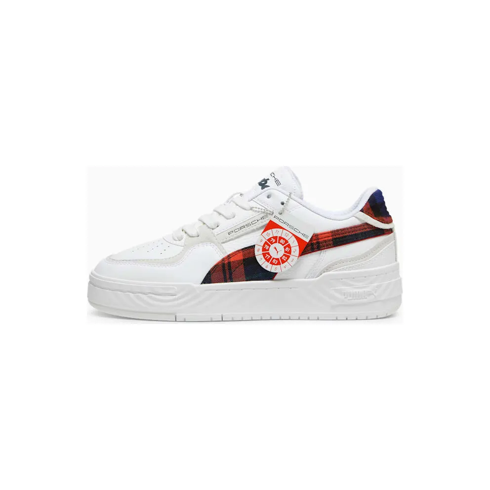 Puma CA Pro Porsche Legacy Tartan Formstrip White Redmazing (308418-01)