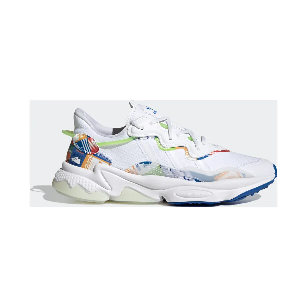 adidas OZWEEGO Schuh Cloud White / Semi Solar Slime / Acid Mint (GX2714)