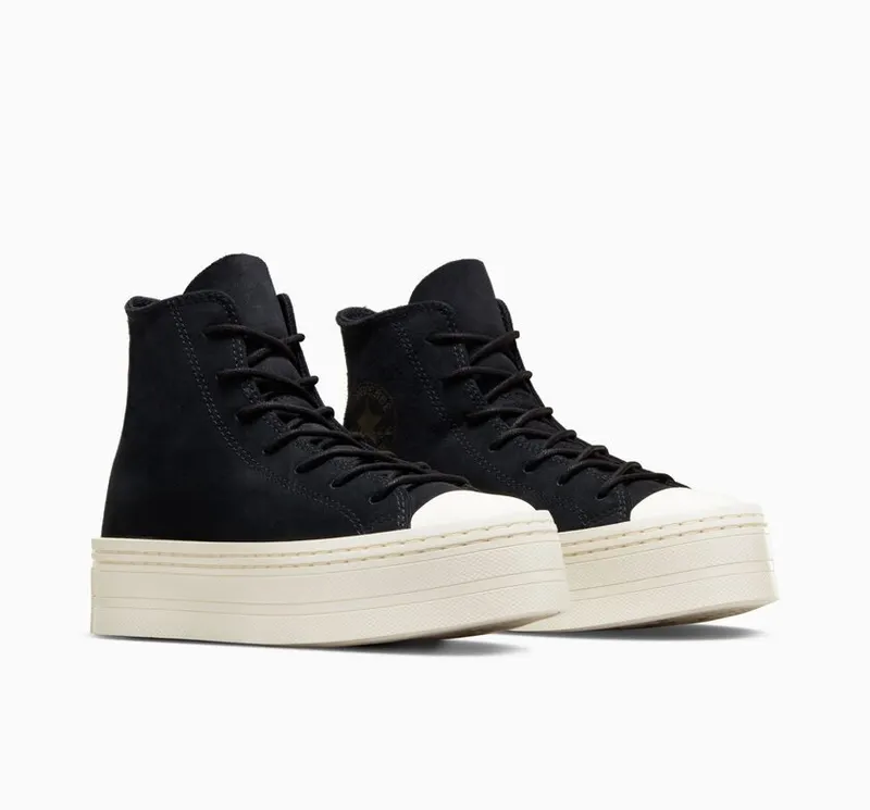 Converse Chuck Taylor All Star Modern Lift Platform Mono Suede Black/black/egret