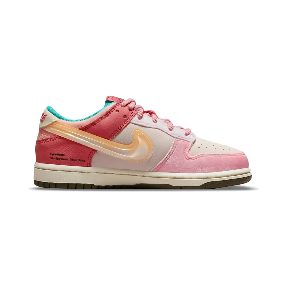 Nike x Social Status Free Lunch Dunk Low Strawberry Milk (PS) (DM3349-600)