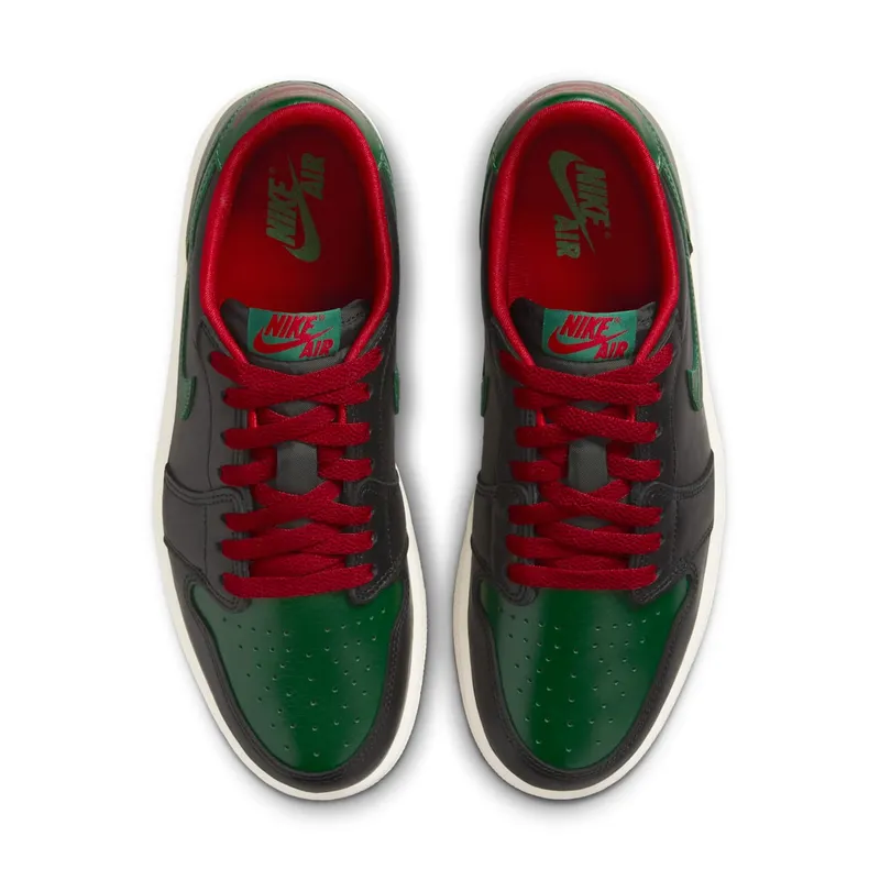 Air Jordan 1 Low OG ‘Black/Gorge Green’ Black/Varsity Red/Sail/Gorge Green (CZ0775-036)