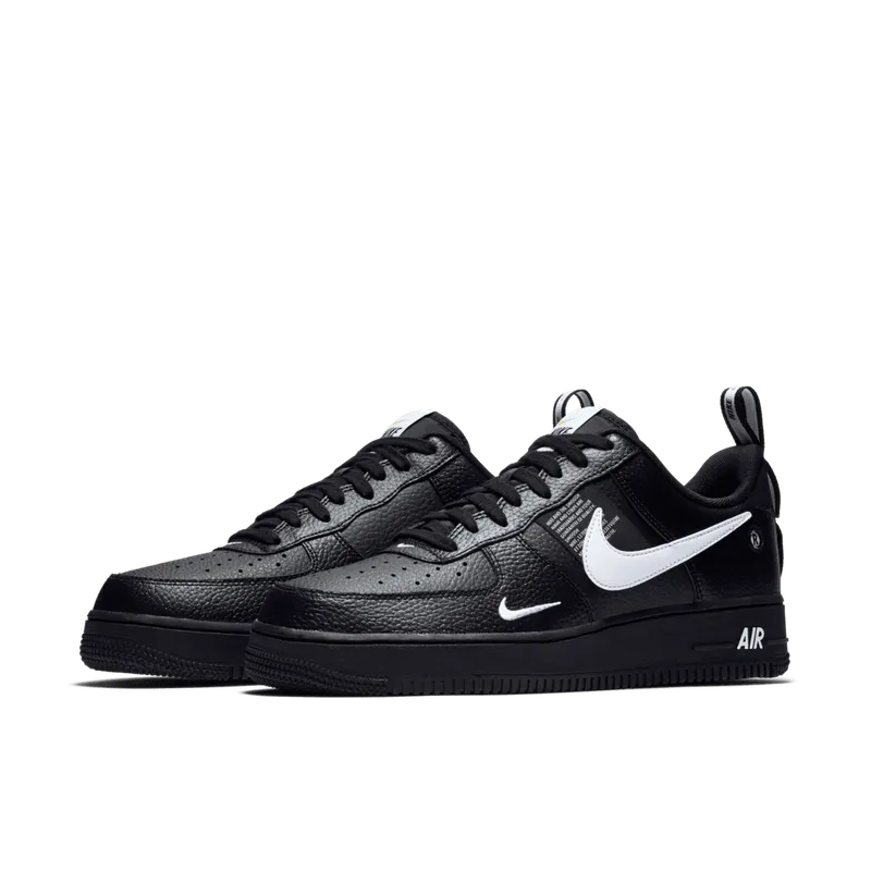 Nike Air Force 1 Low Utility Black White Black/White-Black-Tour Yellow (AJ7747-001)
