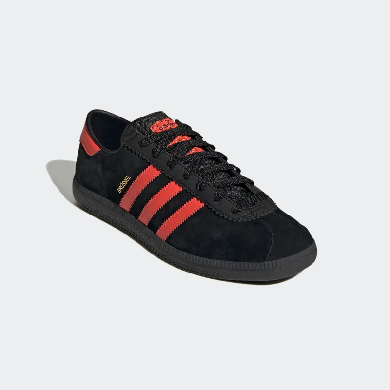 Adidas Brussels Core Black / Bright Red / Gold Metallic (GZ2044)