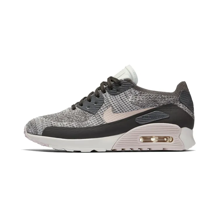 Nike Air Max 90 Ultra 2.0 Flyknit Midnight Fog/Silt Red-Sail (W) (881109-003)