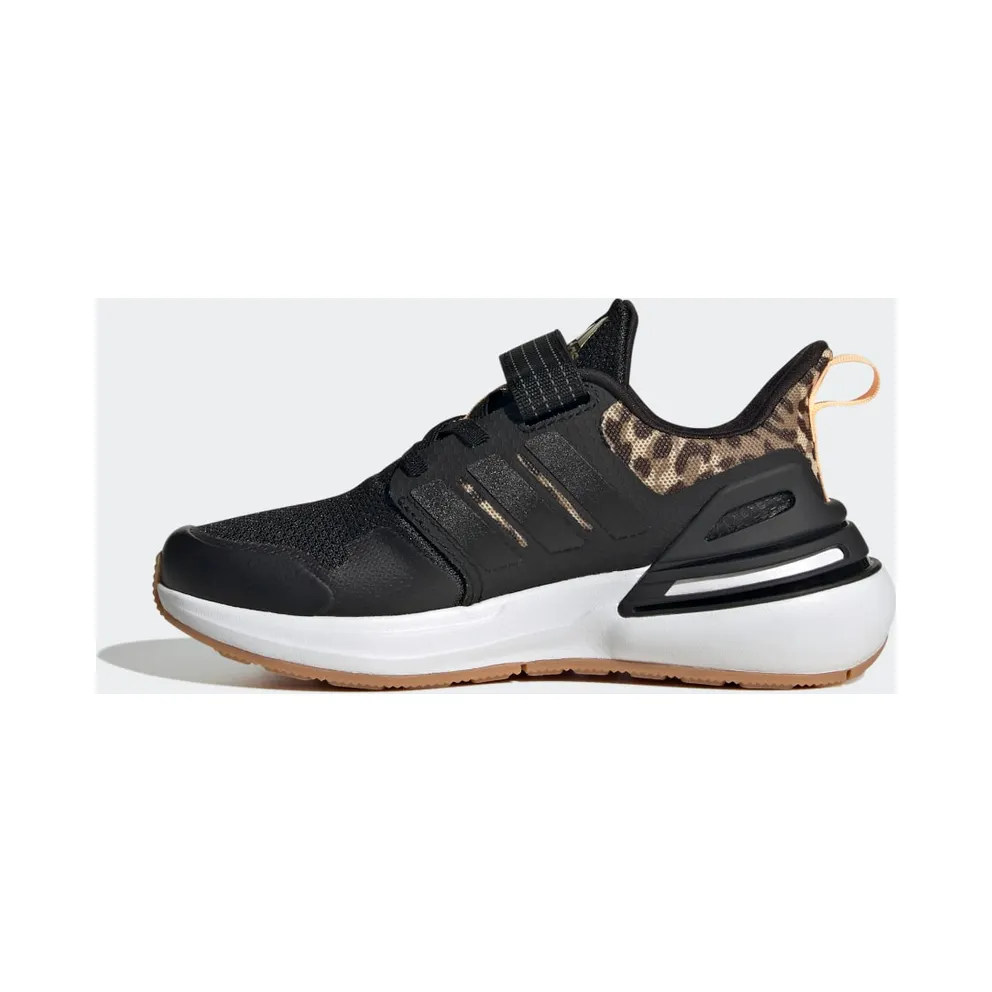 Adidas Rapidasport Bounce Sport Running Elastic Lace Top Strap Core Black / Core Black / Gold Metallic (FZ6349)